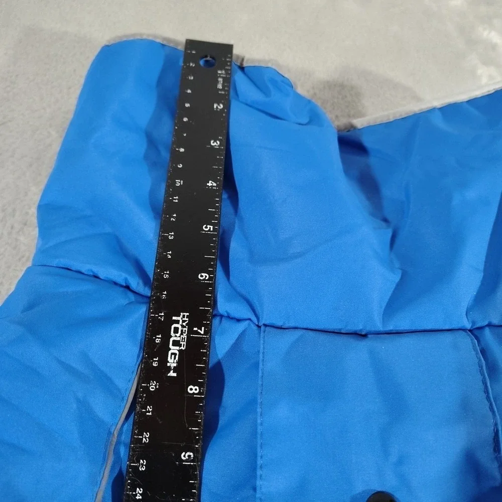 Dog Jacket Large 3XL Blue Hiking Outdoor Winter Adjustable Warm Walks Collared